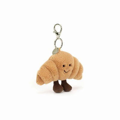 Jellycat Amuseables Croissant Bag Charm Australia | 834719IYD